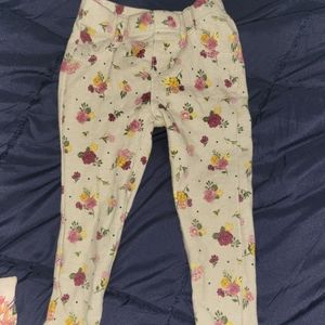 Toddler floral jeggings